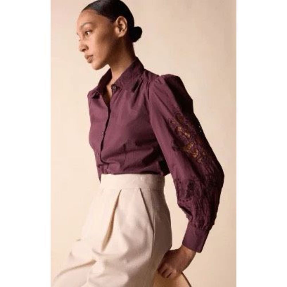 St. Roche Darcy Shirt in Raisin Size 6